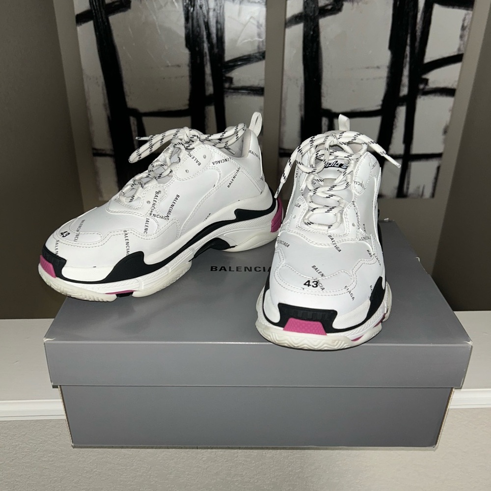 Balenciaga Triple S Sneaker All Over Print Size 43